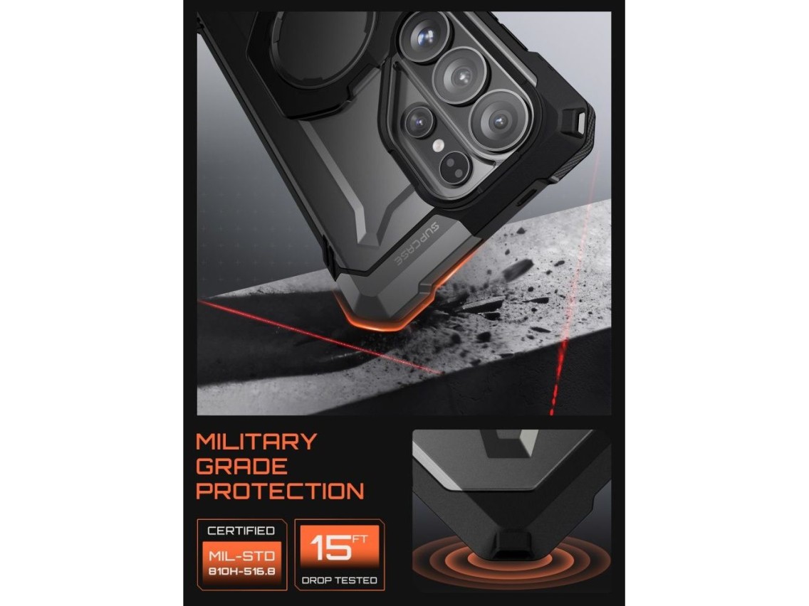 Capa Supcase UB Grip Mag MagSafe para Samsung Galaxy S26 Ultra - Preta