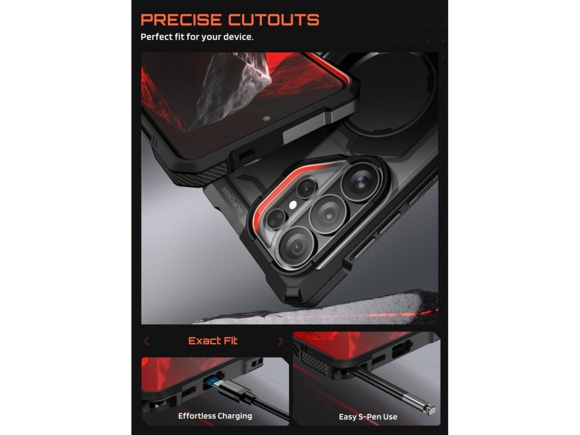 Capa Supcase UB Grip Mag MagSafe para Samsung Galaxy S26 Ultra - Preta