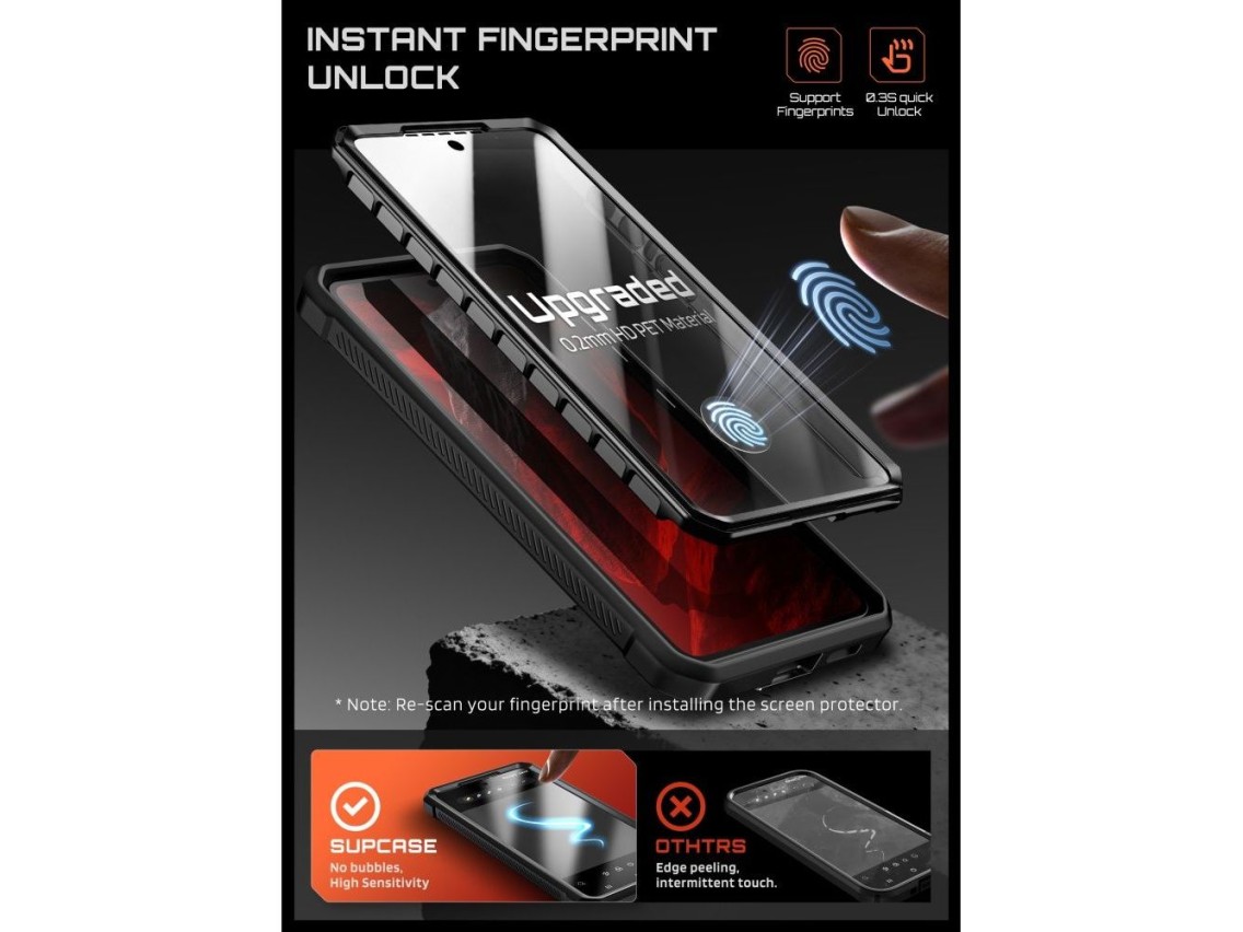 Conjunto de 2 capas Supcase Unicorn Beetle Pro Mag MagSafe para Samsung Galaxy S26+ Plus - Preto