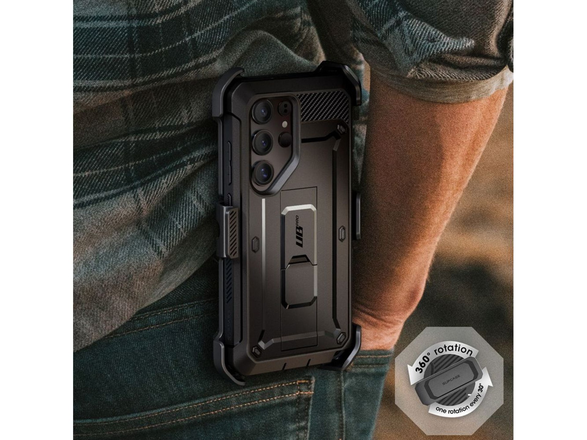 Funda Supcase Unicorn Beetle Pro para Samsung Galaxy S25 Ultra - Negra