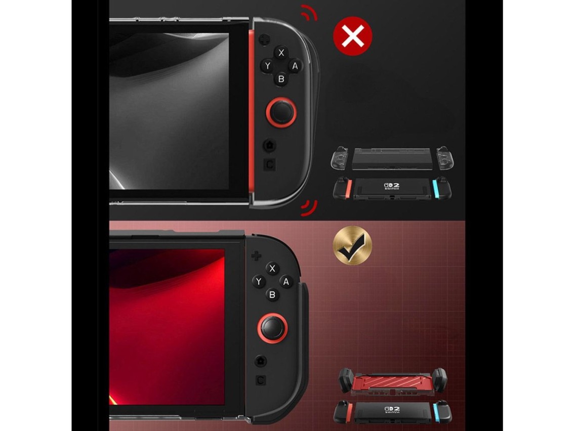Supcase Unicorn Beetle Pro Case for Nintendo Switch 2 - Red and Black
