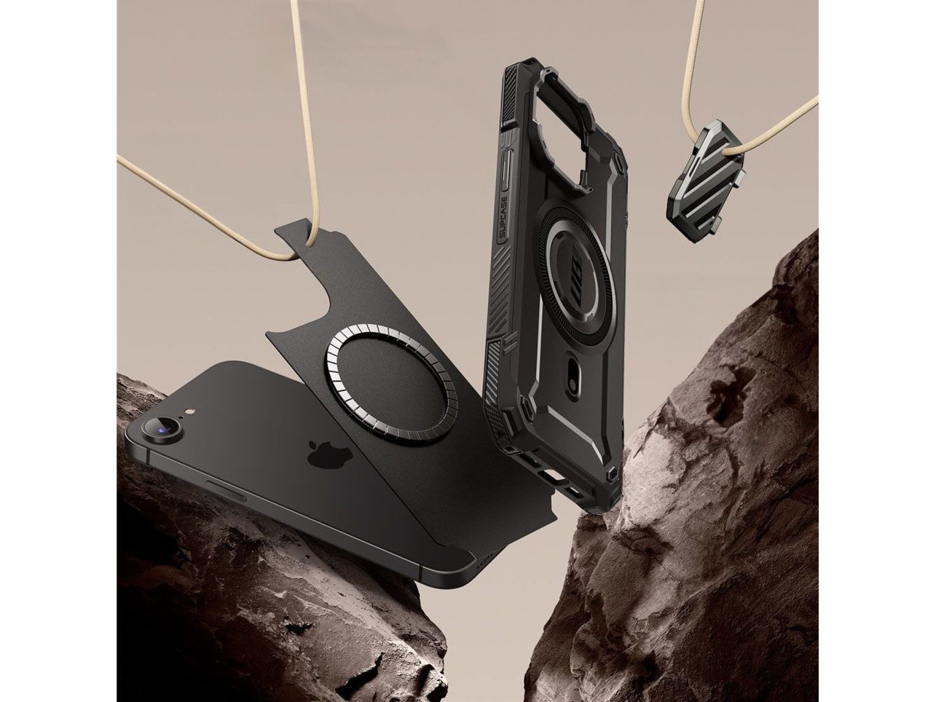 Capa Supcase UB XT Mag MagSafe para iPhone 16e / 17e - Preta