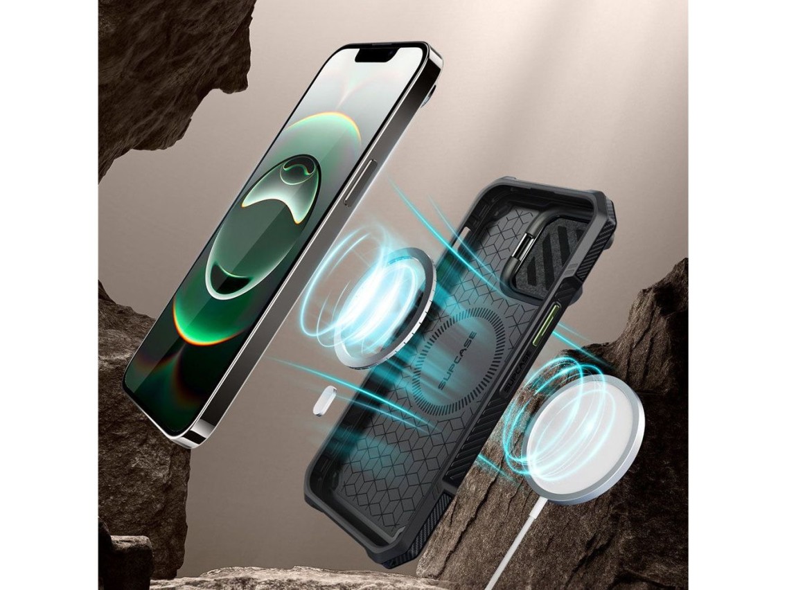 Funda Supcase UB XT Mag MagSafe para iPhone 16e / 17e - Verde oliva