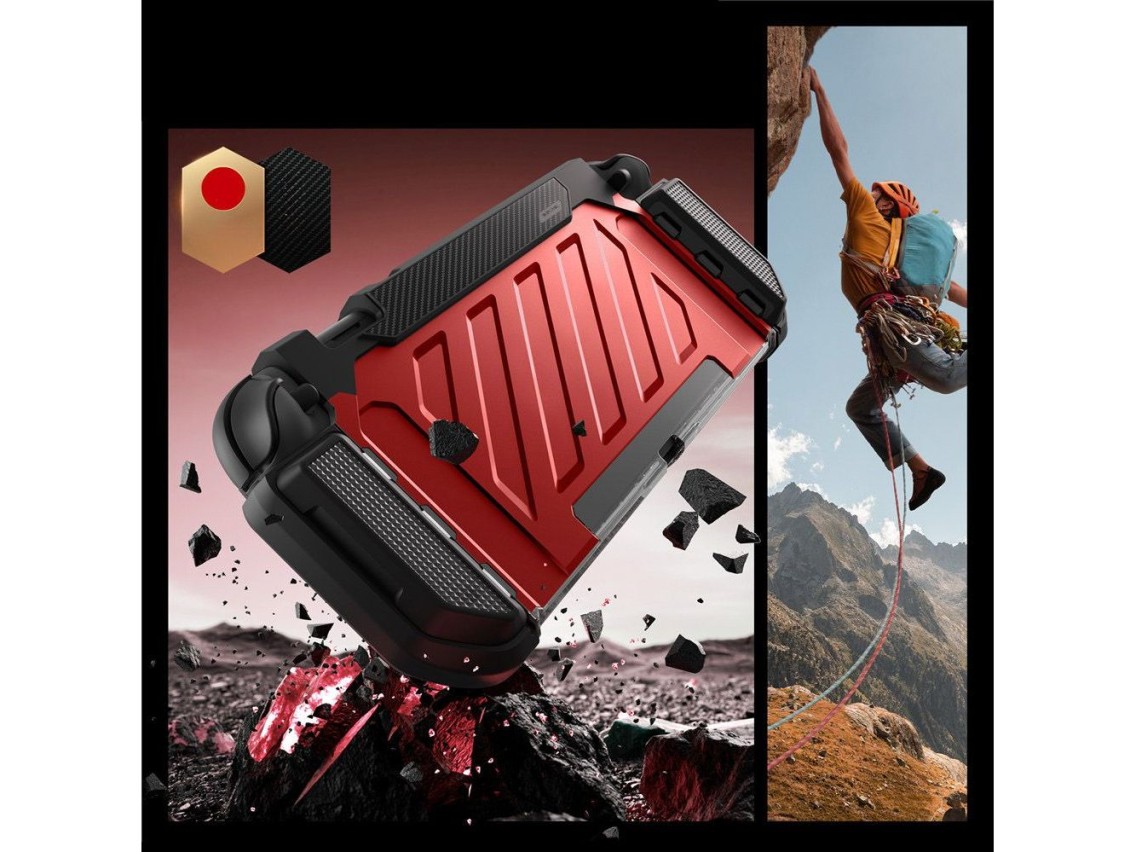 Supcase Unicorn Beetle Pro Case for Nintendo Switch 2 - Red and Black