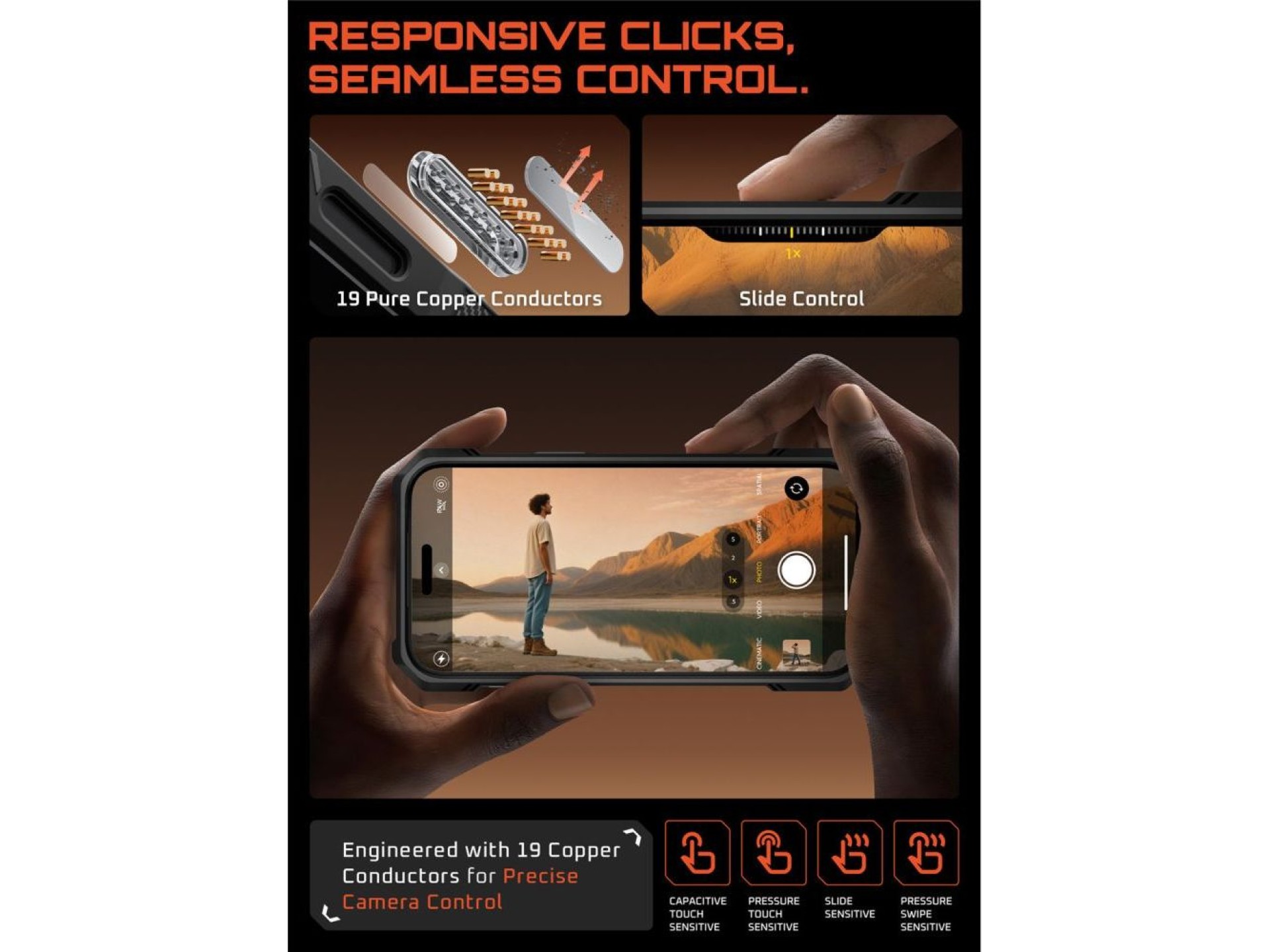 Capa Supcase UB Grip Mag MagSafe para iPhone 17 Pro - Preta