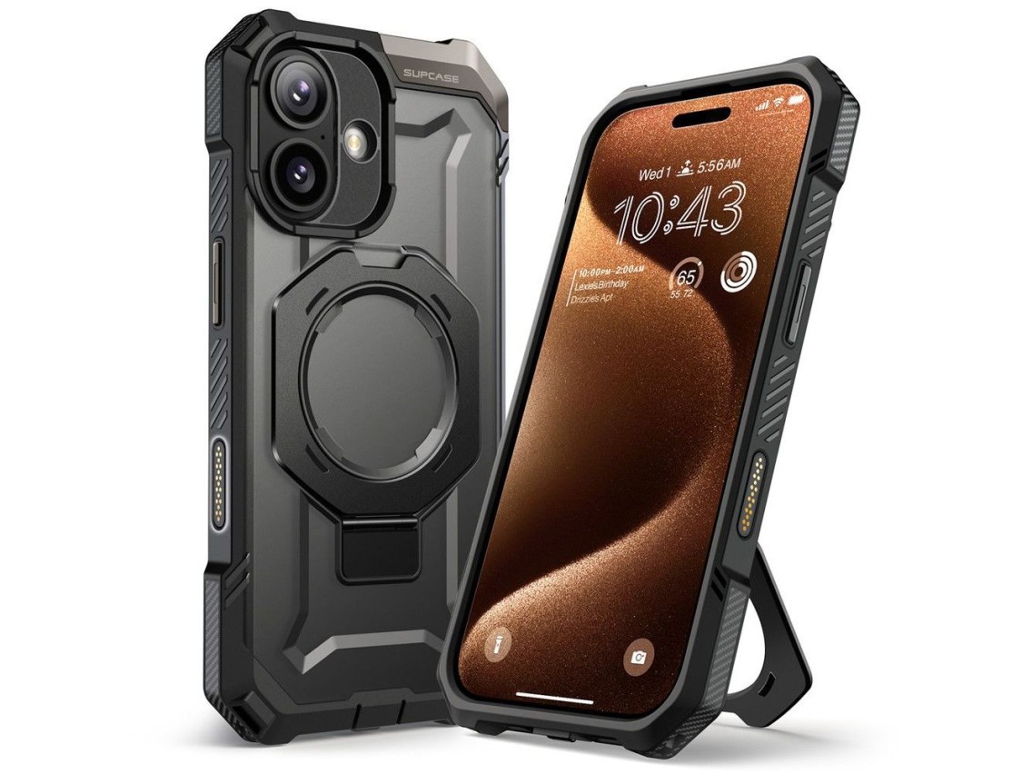 Capa Supcase UB Grip Mag MagSafe para iPhone 17 - Preta