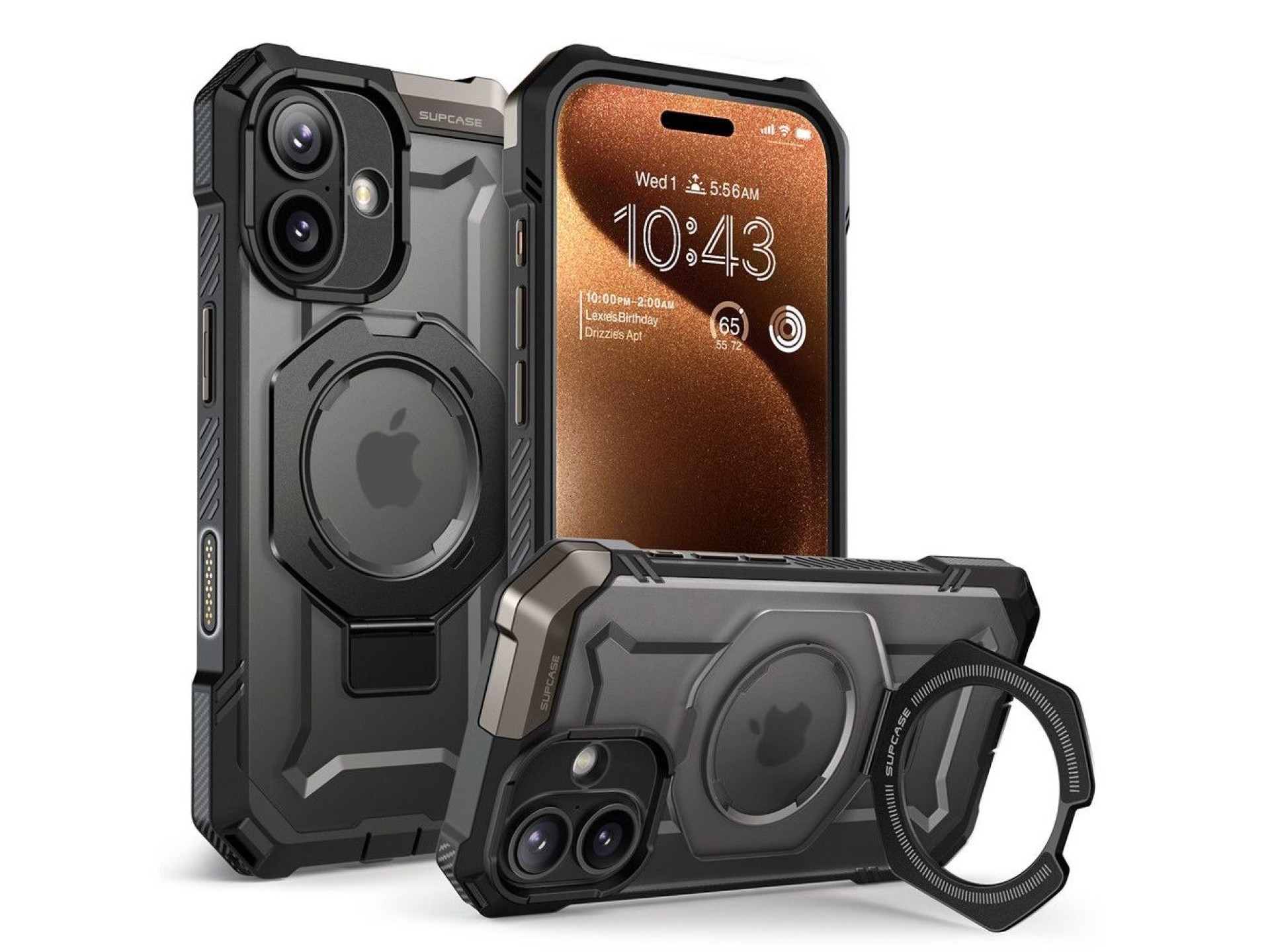 Capa Supcase UB Grip Mag MagSafe para iPhone 17 - Preta