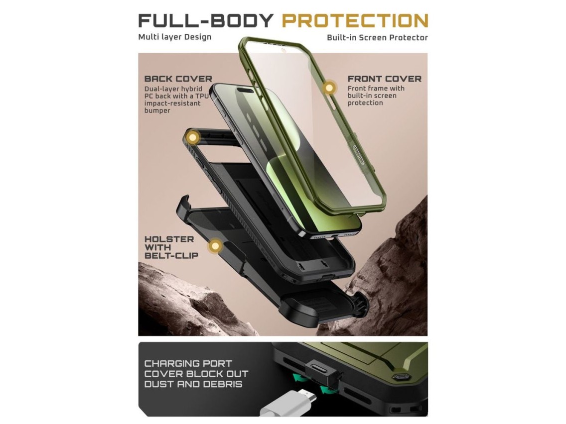 Funda Supcase UB Pro para iPhone 17 Air - Verde