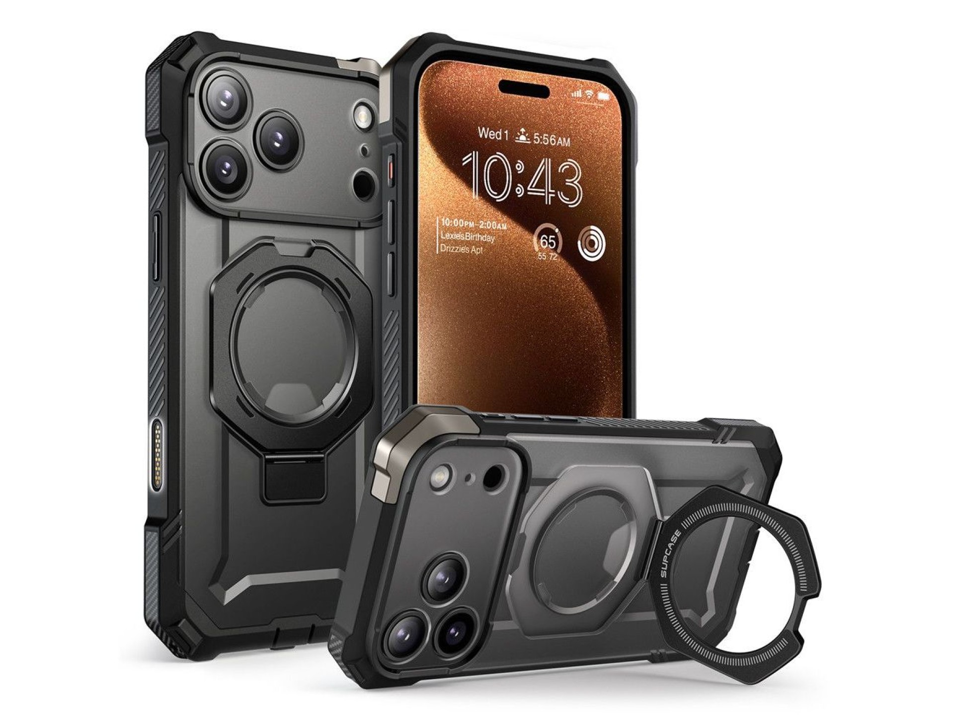 Capa Supcase UB Grip Mag MagSafe para iPhone 17 Pro Max - Preta