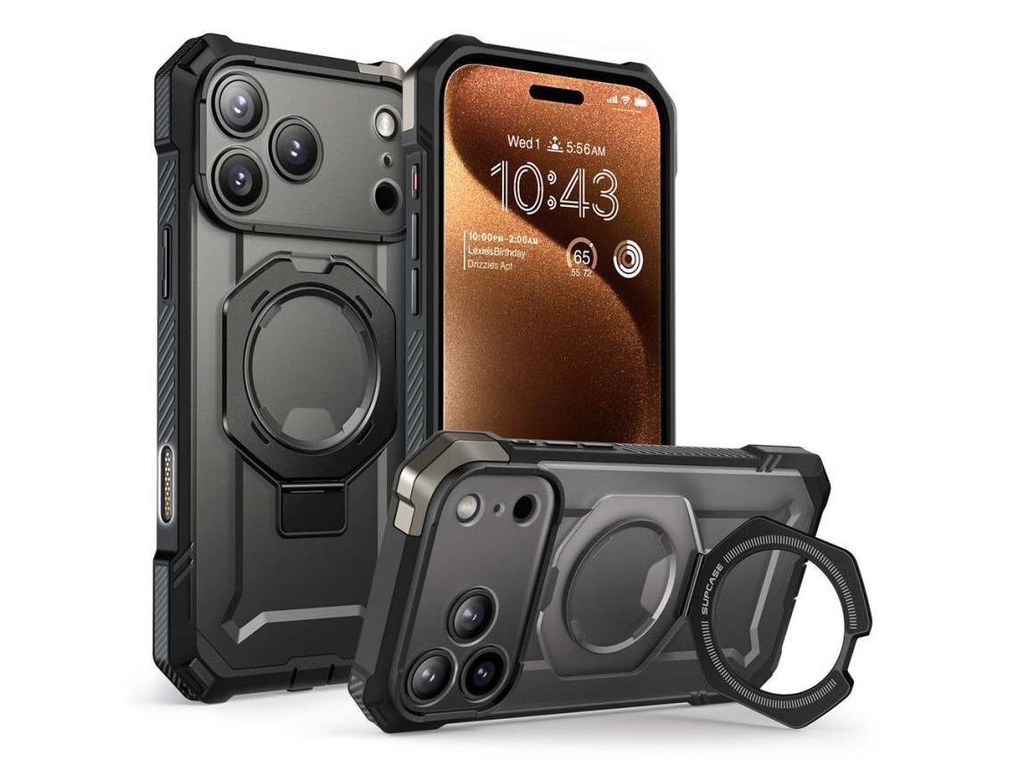 Capa Supcase UB Grip Mag MagSafe para iPhone 17 Pro Max - Preta