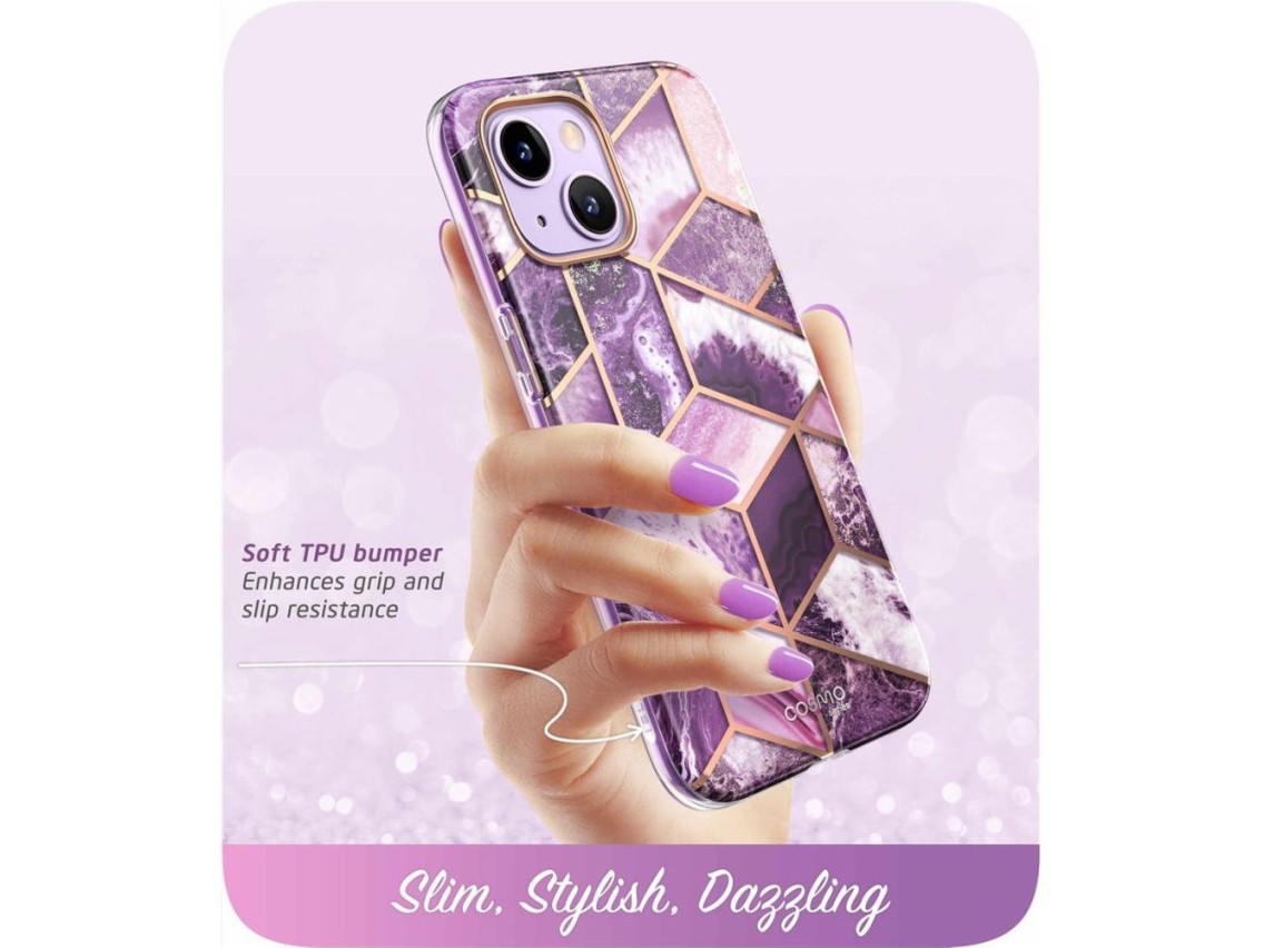 Supcase Cosmo iPhone 14 Plus Case - Pink Marble