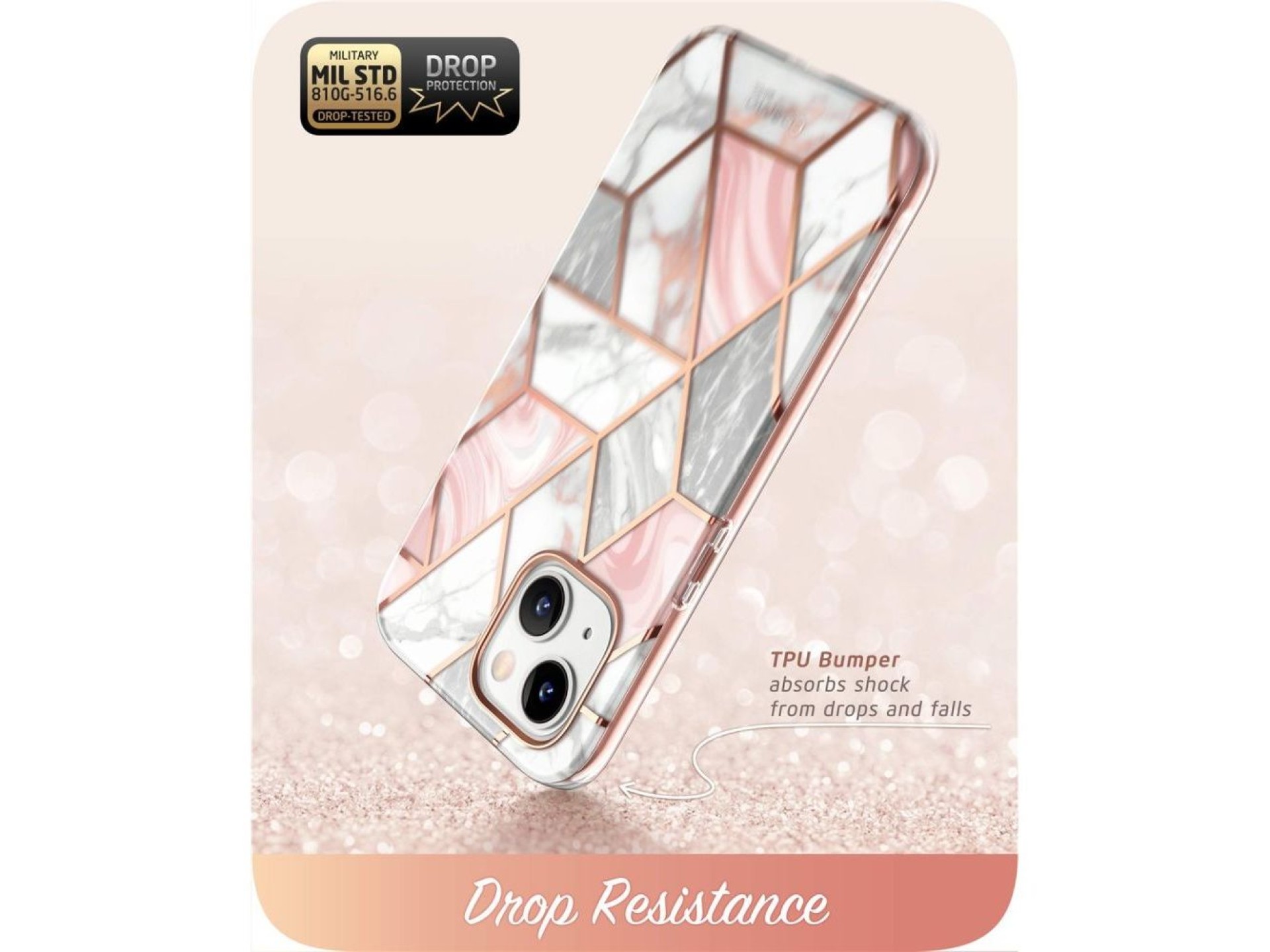 Supcase Cosmo iPhone 14 Plus Case - Pink Marble