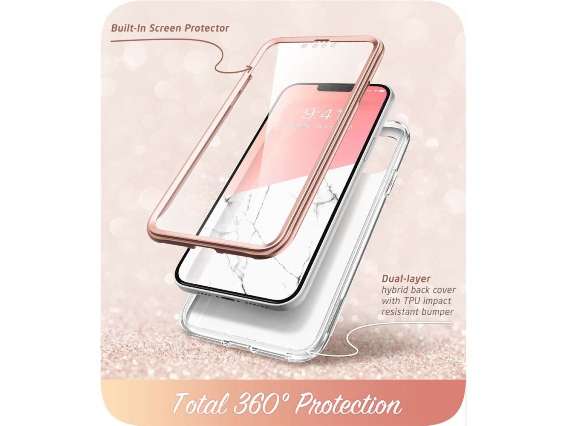 Supcase Cosmo iPhone 14 Plus Case - Pink Marble