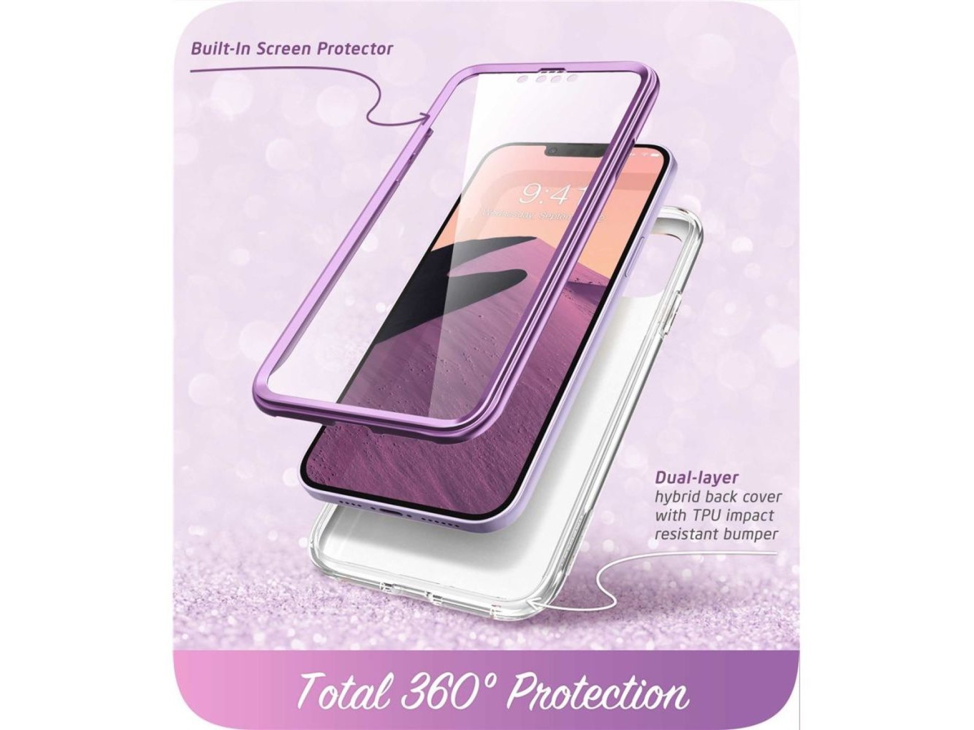 Supcase Cosmo iPhone 14 Plus Case - Pink Marble
