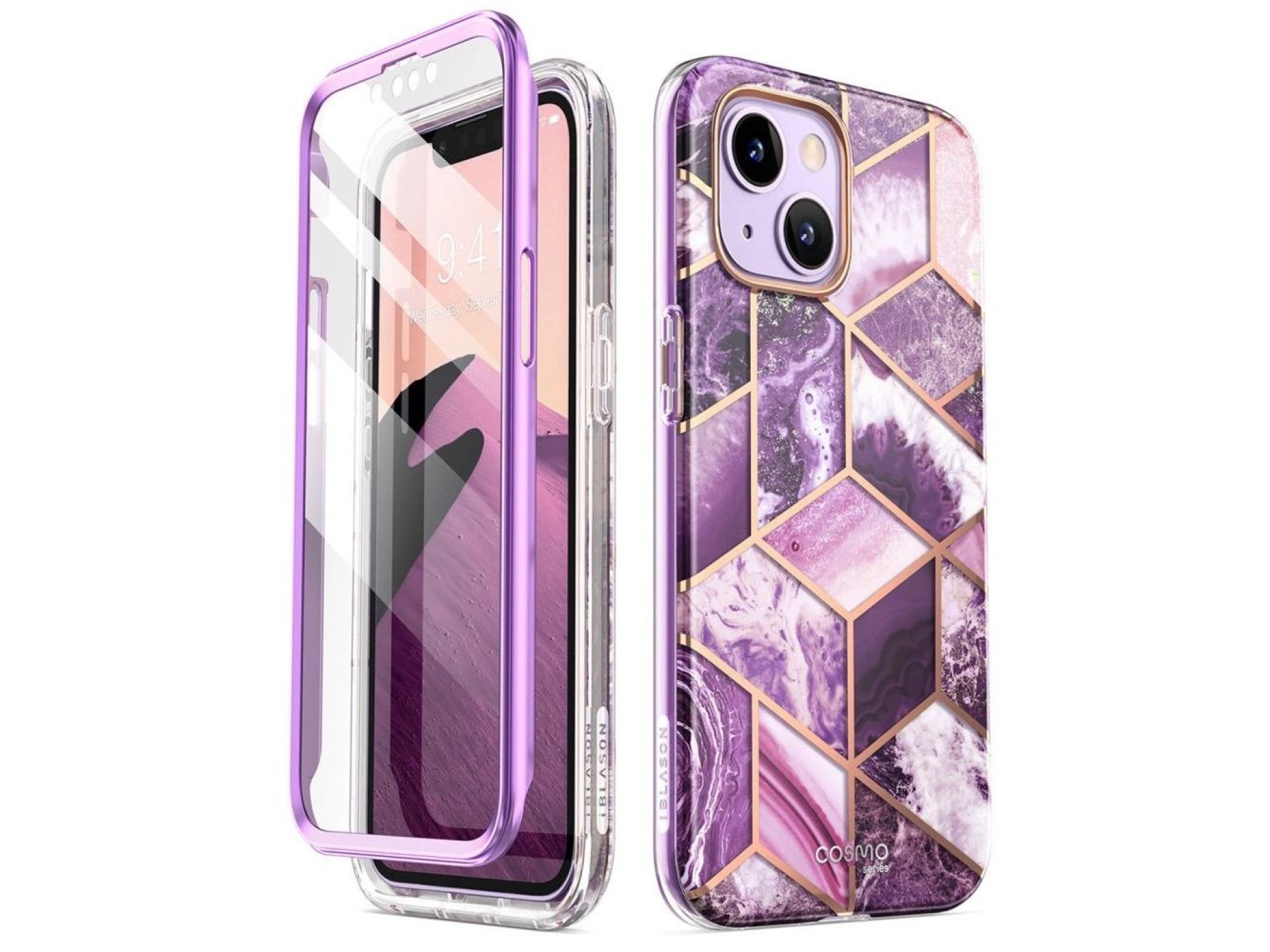 Supcase Cosmo iPhone 14 Plus Case - Pink Marble