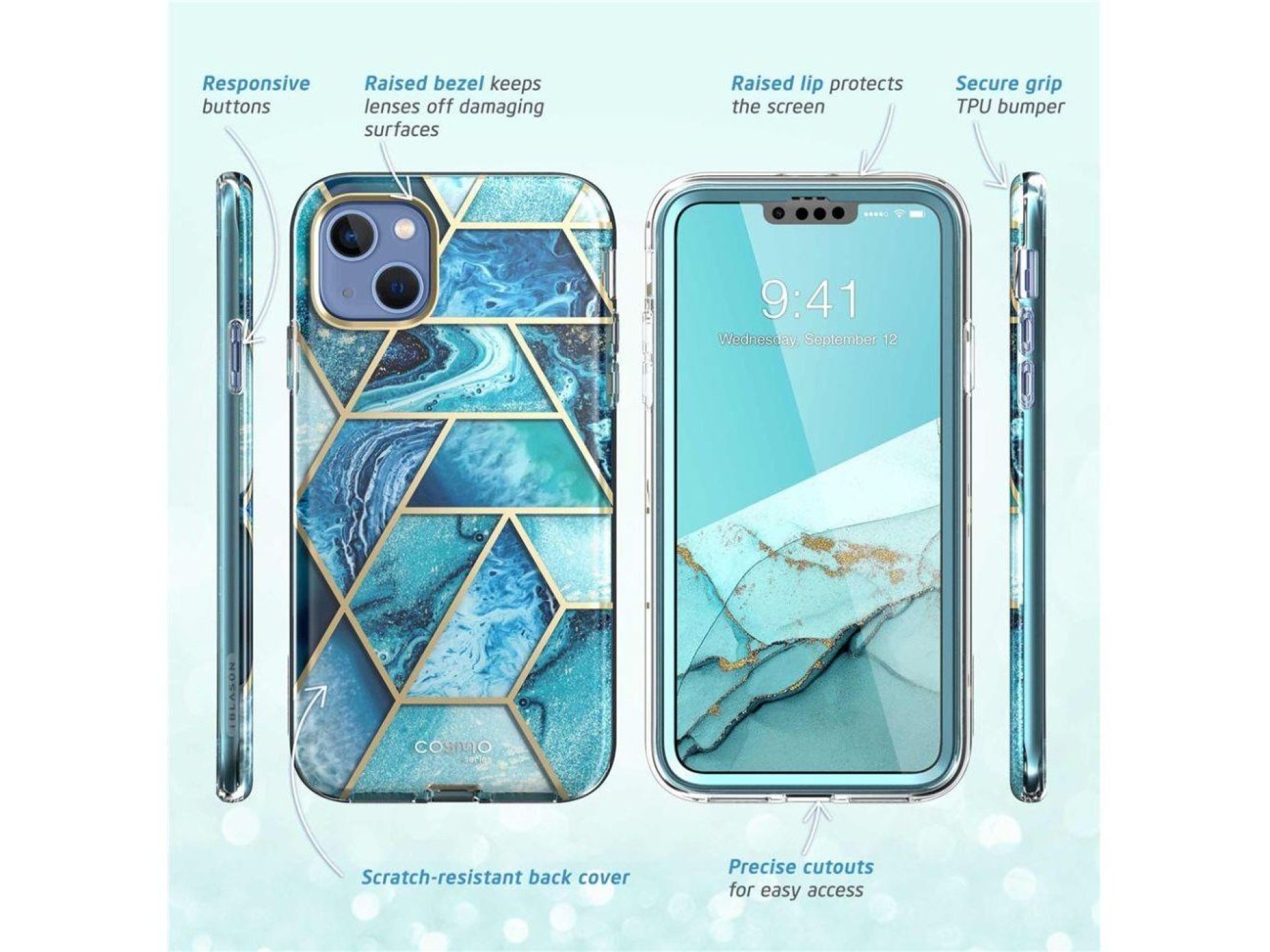 Supcase Cosmo iPhone 14 Plus Case - Blue