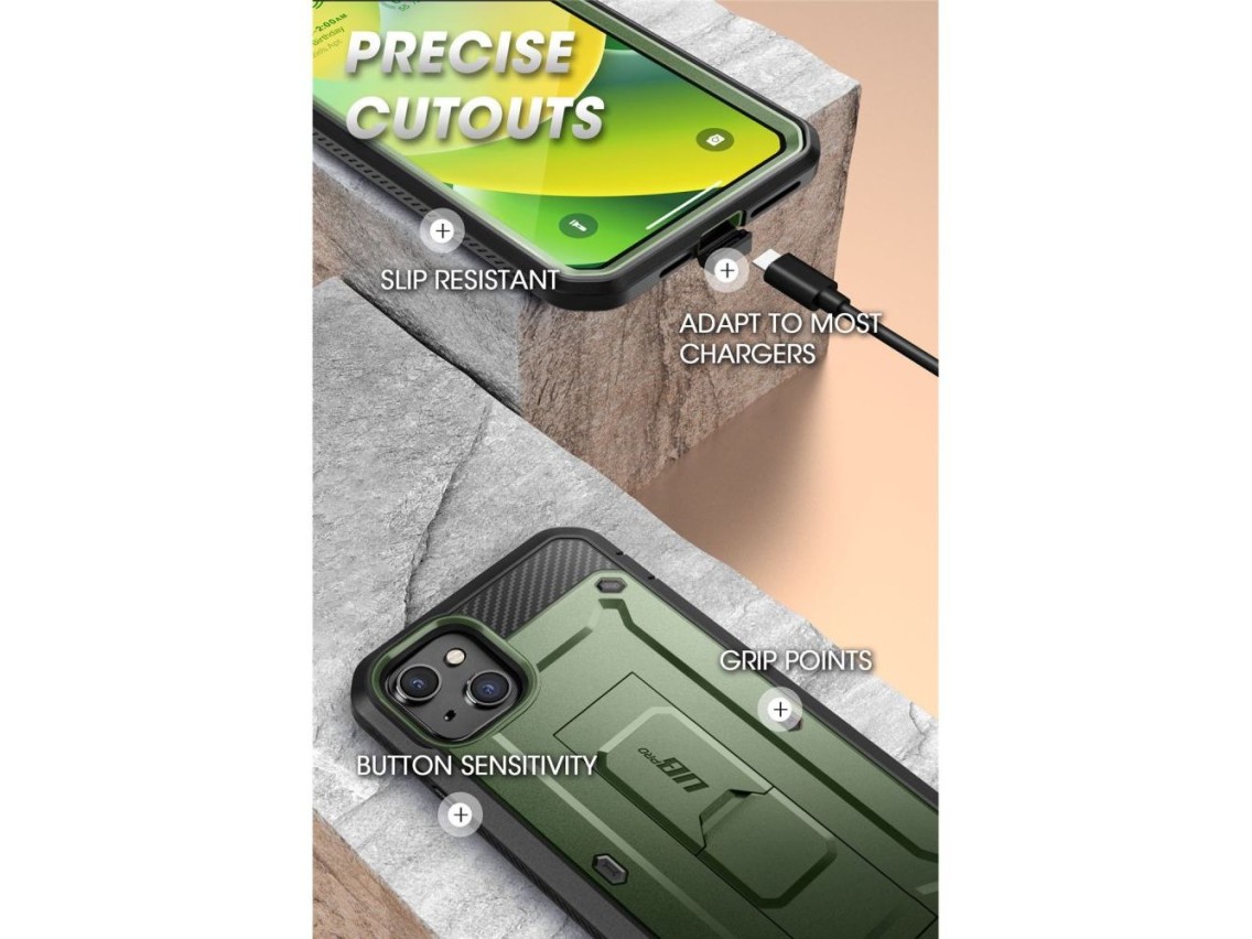 Supcase Unicorn Beetle Pro iPhone 14 Plus Case - Green