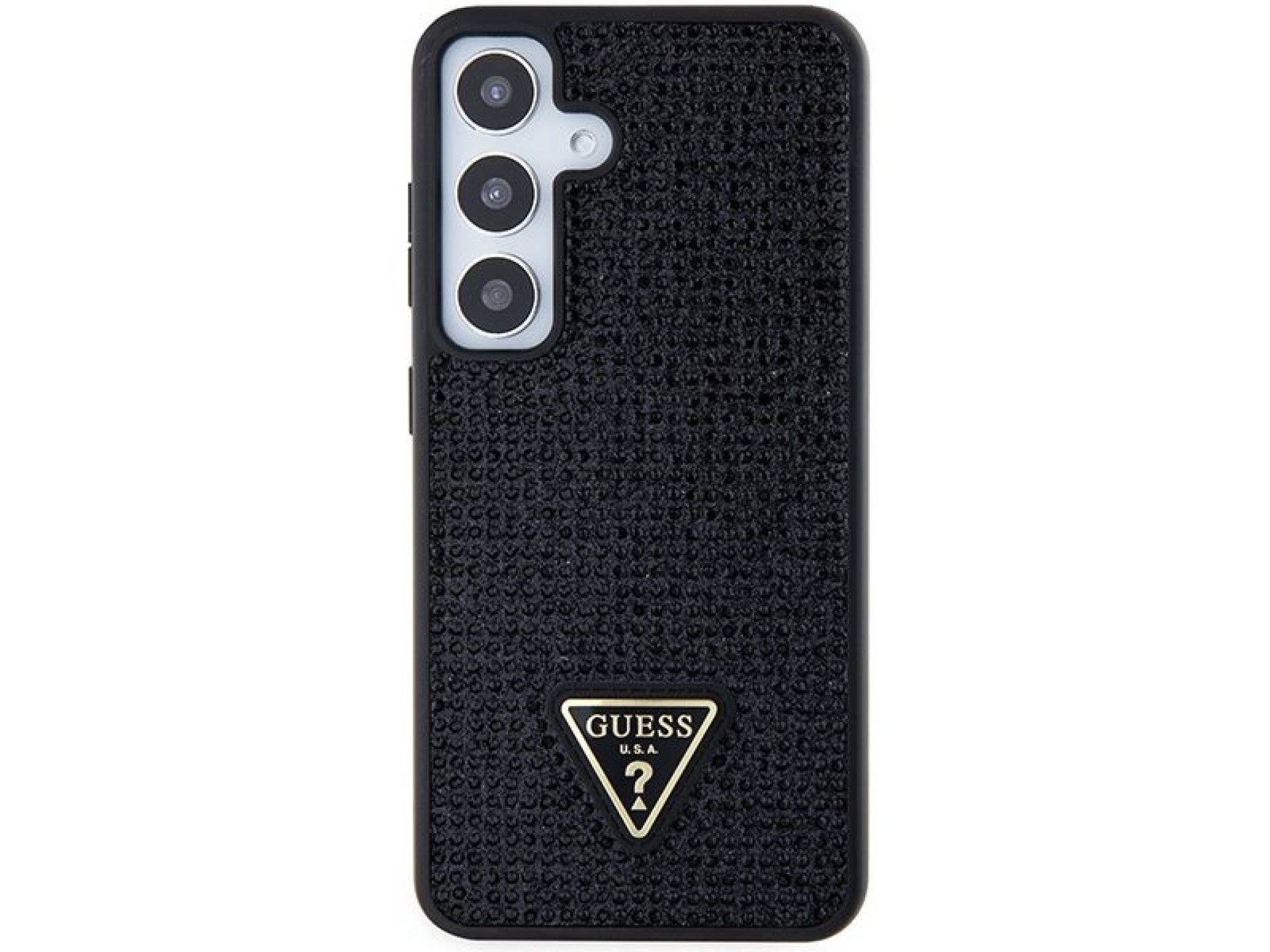 Guess Rhinestone Triangle case for Samsung Galaxy S24 - black