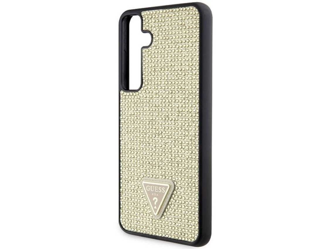 Guess Rhinestone Triangle case for Samsung Galaxy S24+ - gold
