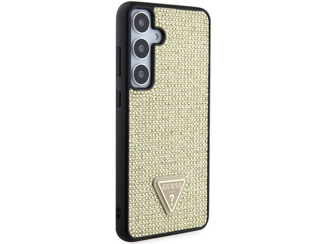 Guess Rhinestone Triangle case for Samsung Galaxy S24+ - gold