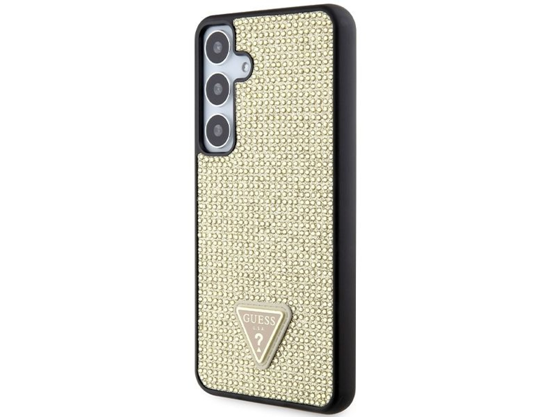 Guess Rhinestone Triangle case for Samsung Galaxy S24+ - gold