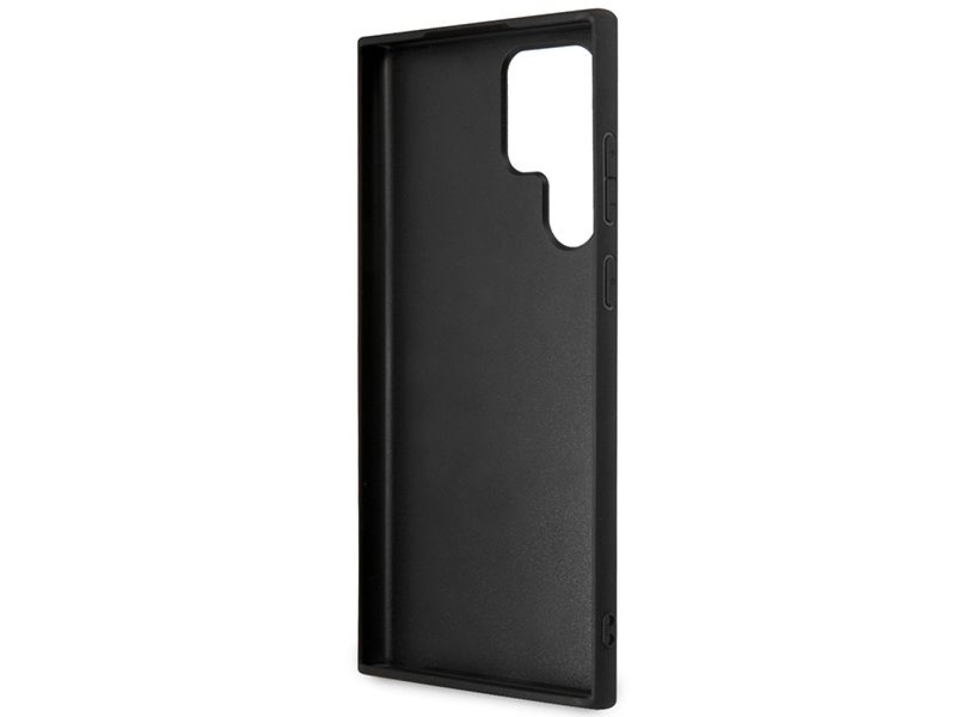 Funda Guess 4G con logo metálico grande para Samsung Galaxy S24 Ultra - Negra