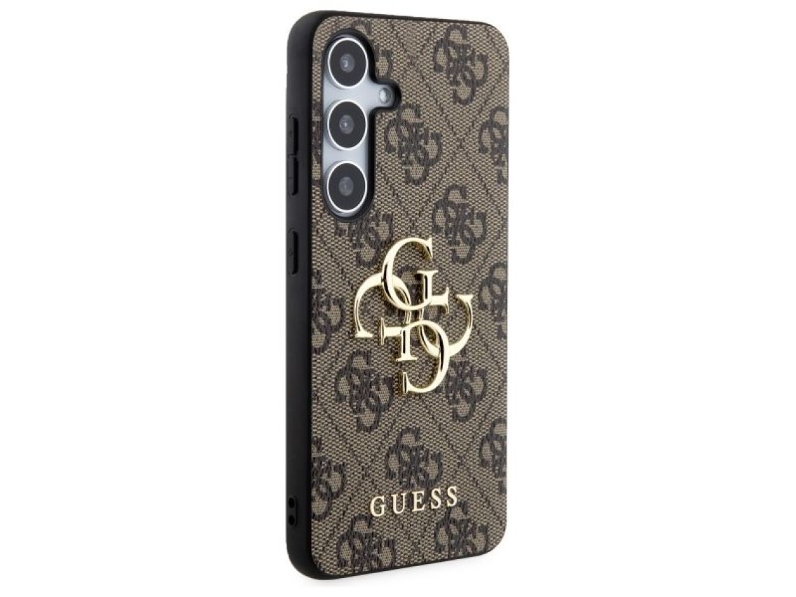 Guess 4G Big Metal Logo case for Samsung Galaxy S24 - brown