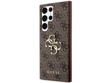 Guess 4G Big Metal Logo Case for Samsung Galaxy S24 Ultra - Brown Guess 4G Big Metal Logo Case for Samsung Galaxy S24 Ultra - Brown