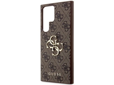 Guess 4G Big Metal Logo Case for Samsung Galaxy S24 Ultra - Brown Guess 4G Big Metal Logo Case for Samsung Galaxy S24 Ultra - Brown