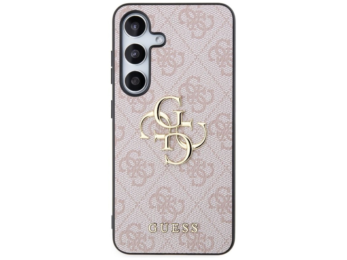 Guess 4G Big Metal Logo Case for Samsung Galaxy S24 - Pink