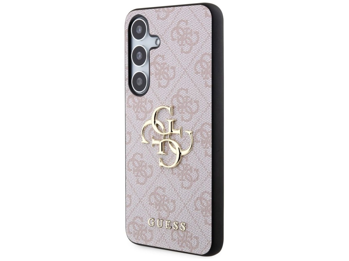 Guess 4G Big Metal Logo Case for Samsung Galaxy S24 - Pink