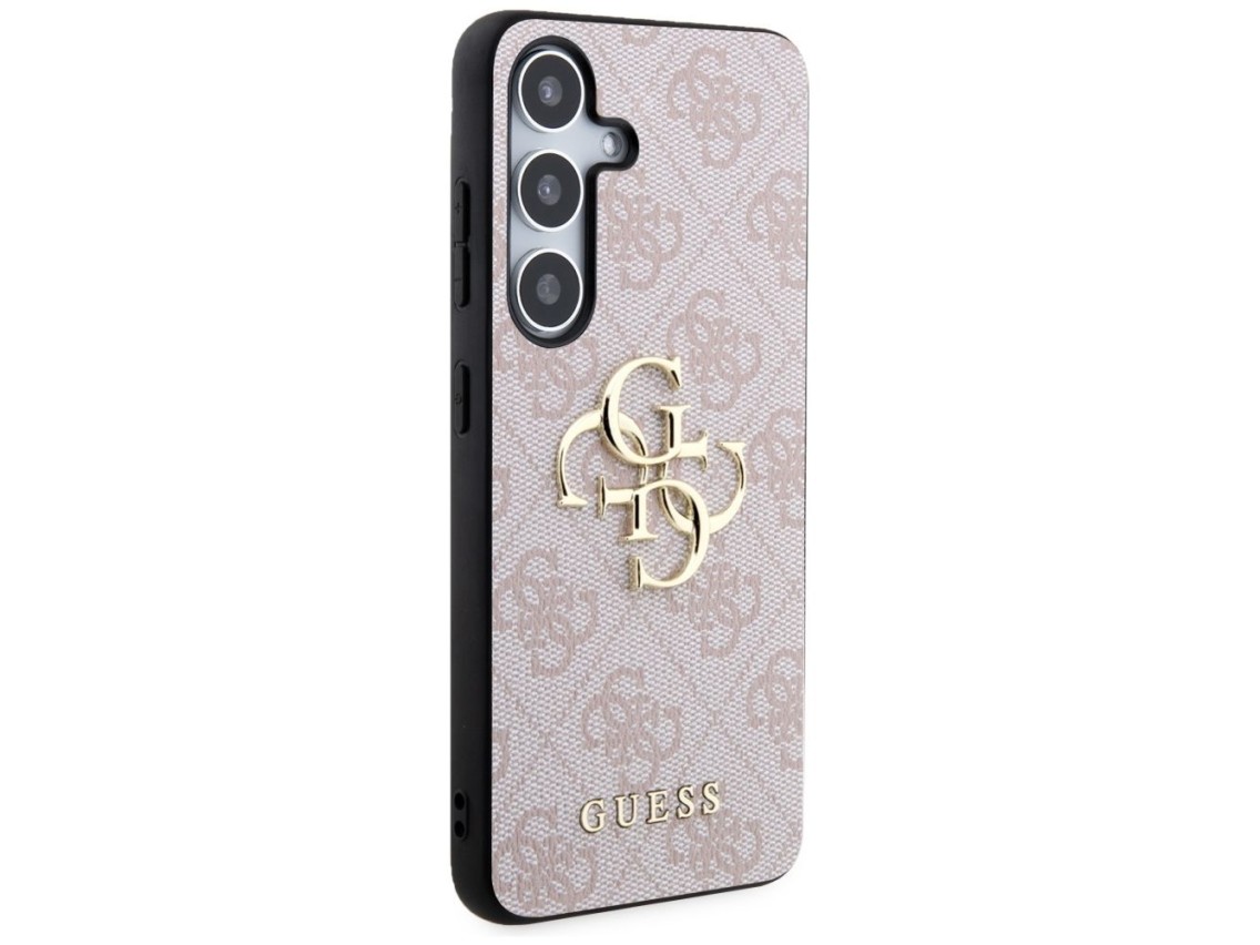 Guess 4G Big Metal Logo Case for Samsung Galaxy S24 - Pink