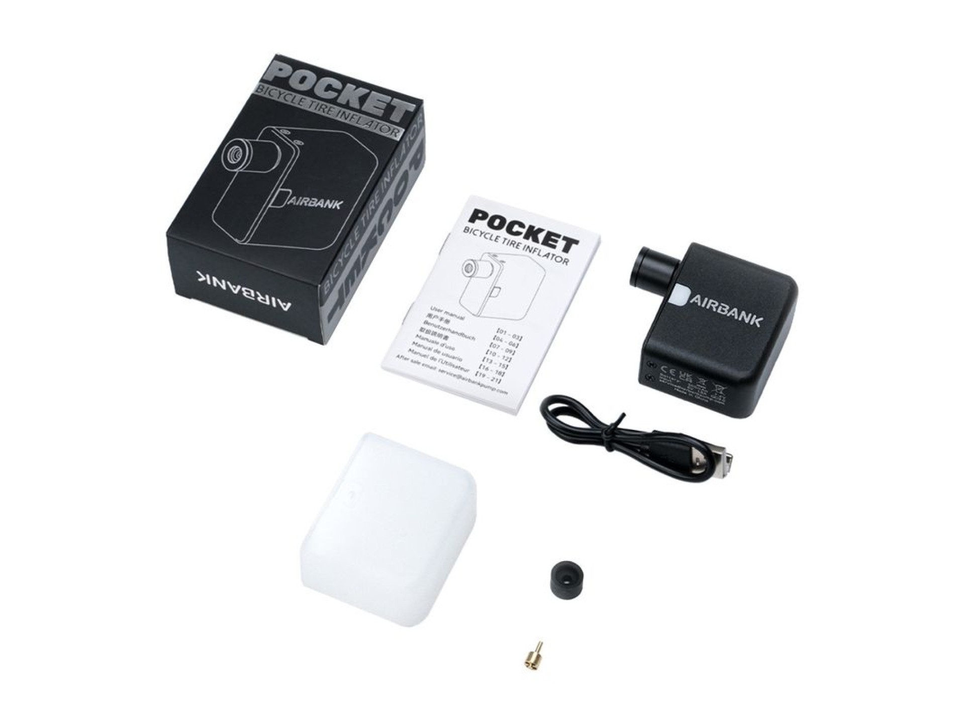 Bomba de bicicleta mini Cycplus AS1 POCKET AIRBANK