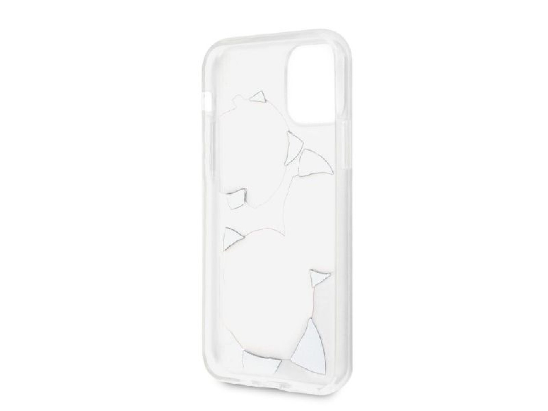 Funda rígida transparente Guess GUHCN58ROSTRT para iPhone 11 Pro, modelo Flower Desire, color rosa y