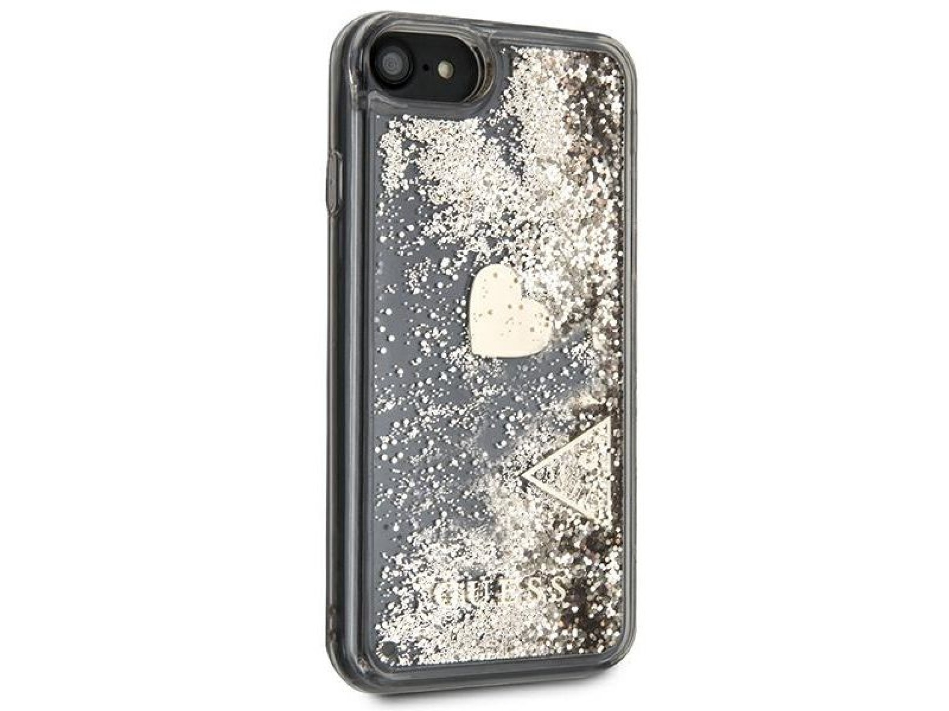 Funda rígida dorada/dorada Guess GUOHCI8GLHFLGO para iPhone 7/8/SE 2020/SE 2022 con adornos brillant