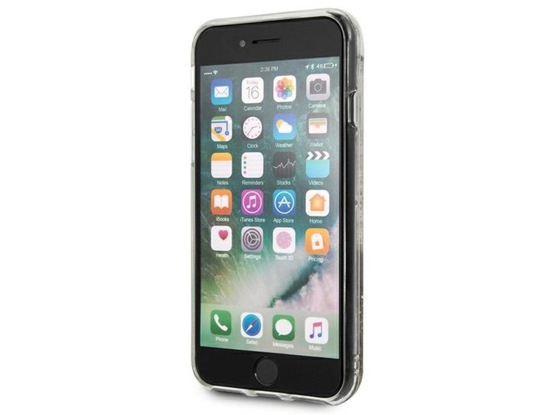 Funda rígida dorada/dorada Guess GUOHCI8GLHFLGO para iPhone 7/8/SE 2020/SE 2022 con adornos brillant