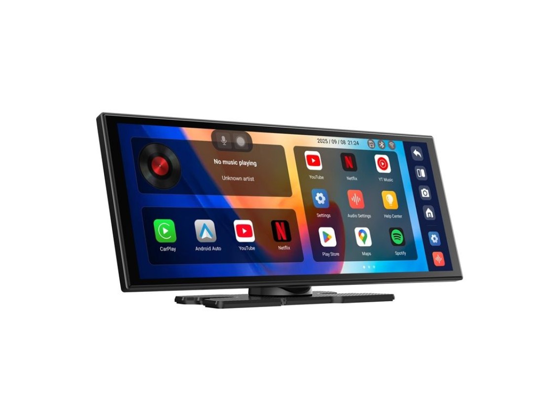 Monitor automotivo OTTOCAST OTTOAIBOX N95C + Câmera de Visão Traseira
