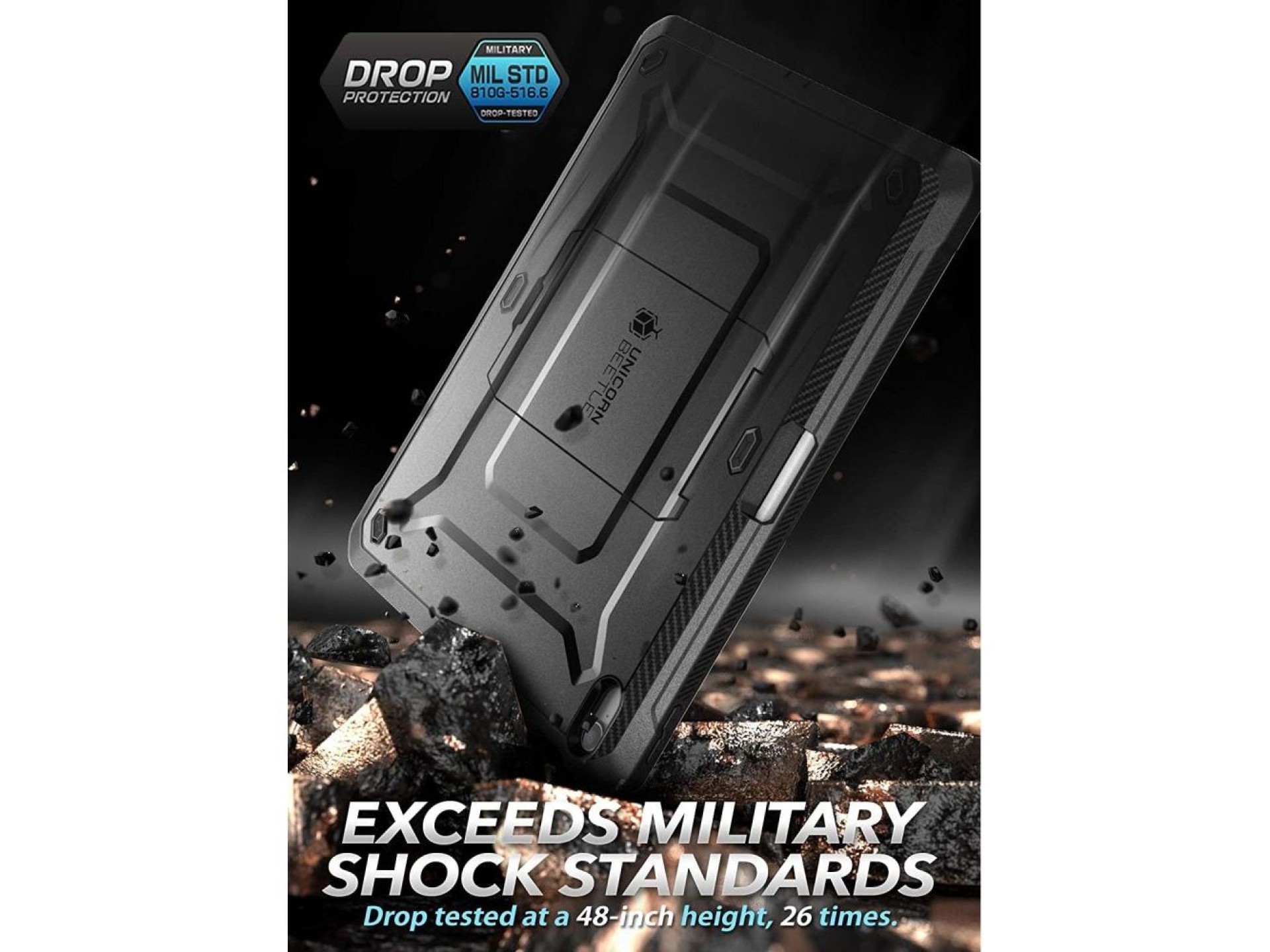 Funda Supcase Unicorn Beetle Pro para iPad 10.9'' 2022 - Negra