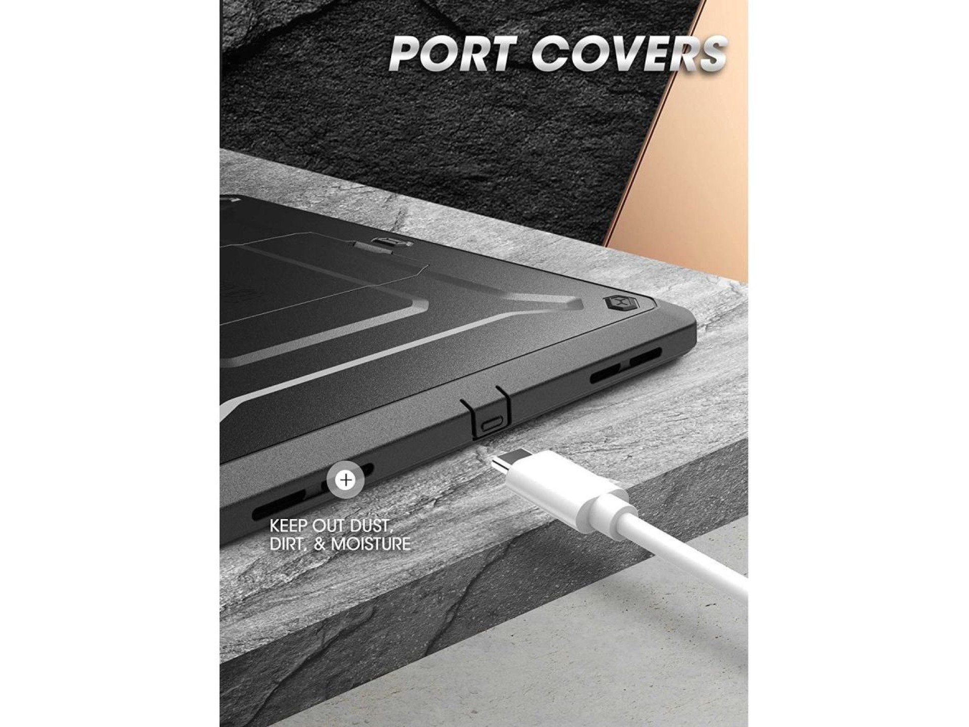 Funda Supcase Unicorn Beetle Pro para iPad 10.9'' 2022 - Negra