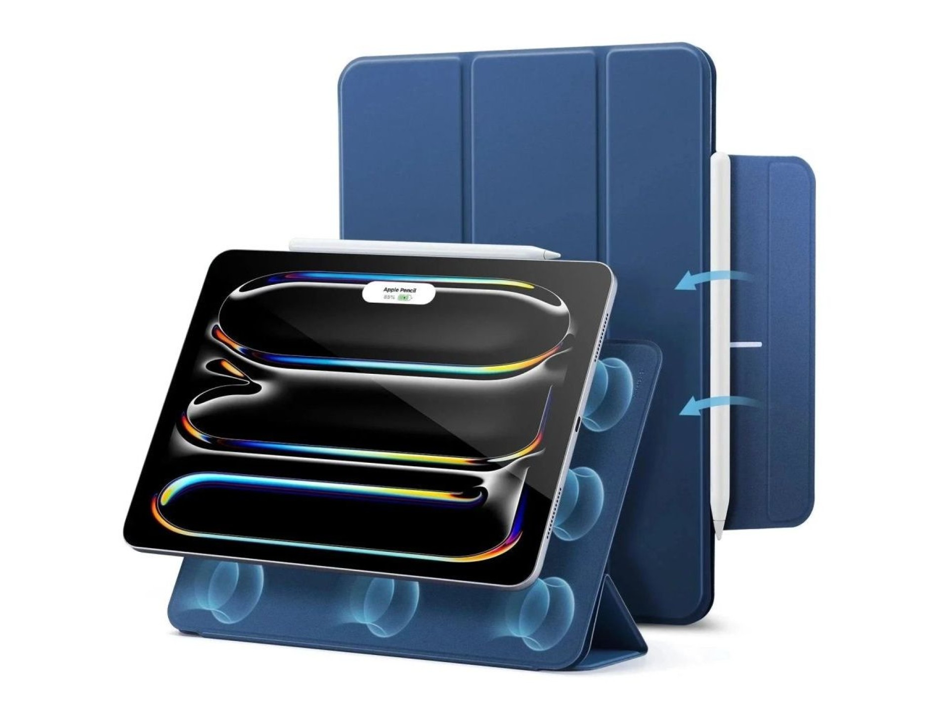 Funda magnética ESR Rebound para iPad Pro de 13” (7/8/2024-2025) - Azul marino