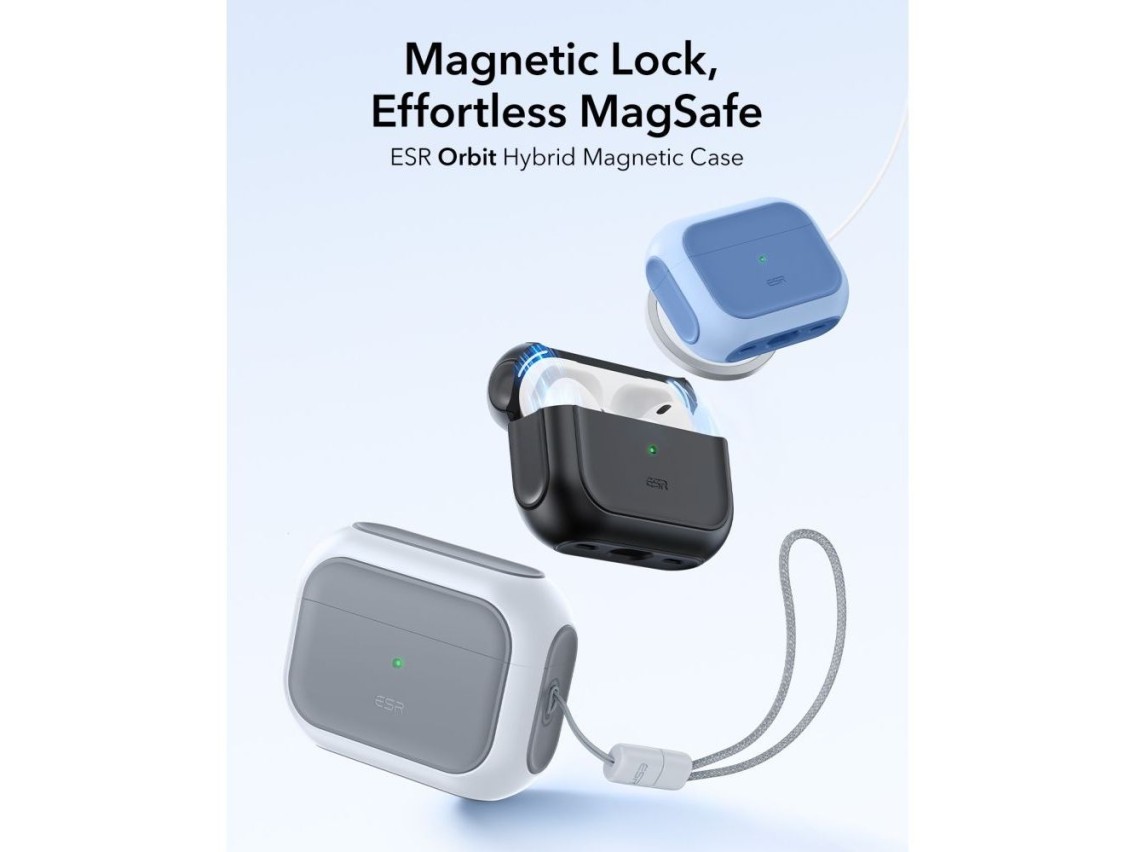 ESR Orbit HaloLock MagSafe case for AirPods Pro 3 - white