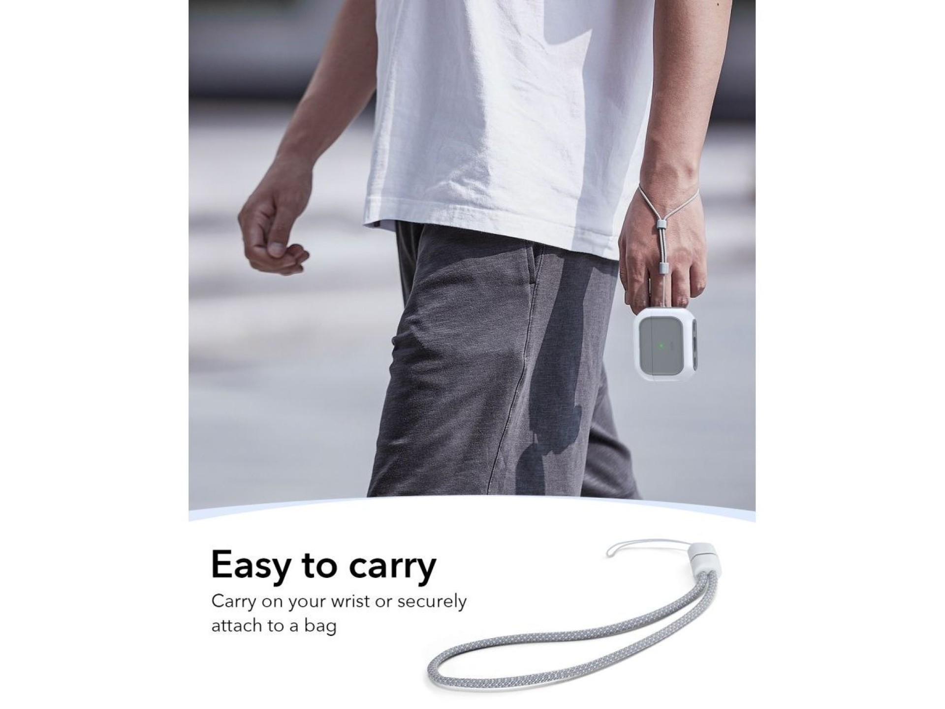 ESR Orbit HaloLock MagSafe case for AirPods Pro 3 - white