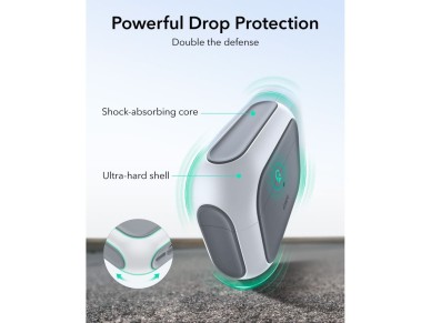 ESR Orbit HaloLock MagSafe case for AirPods Pro 3 - white