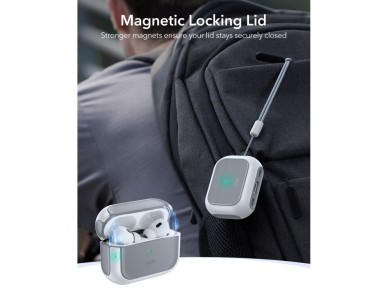 ESR Orbit HaloLock MagSafe case for AirPods Pro 3 - white