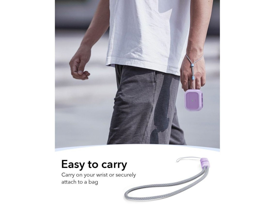 Funda ESR Orbit Halolock MagSafe para AirPods Pro - color morado