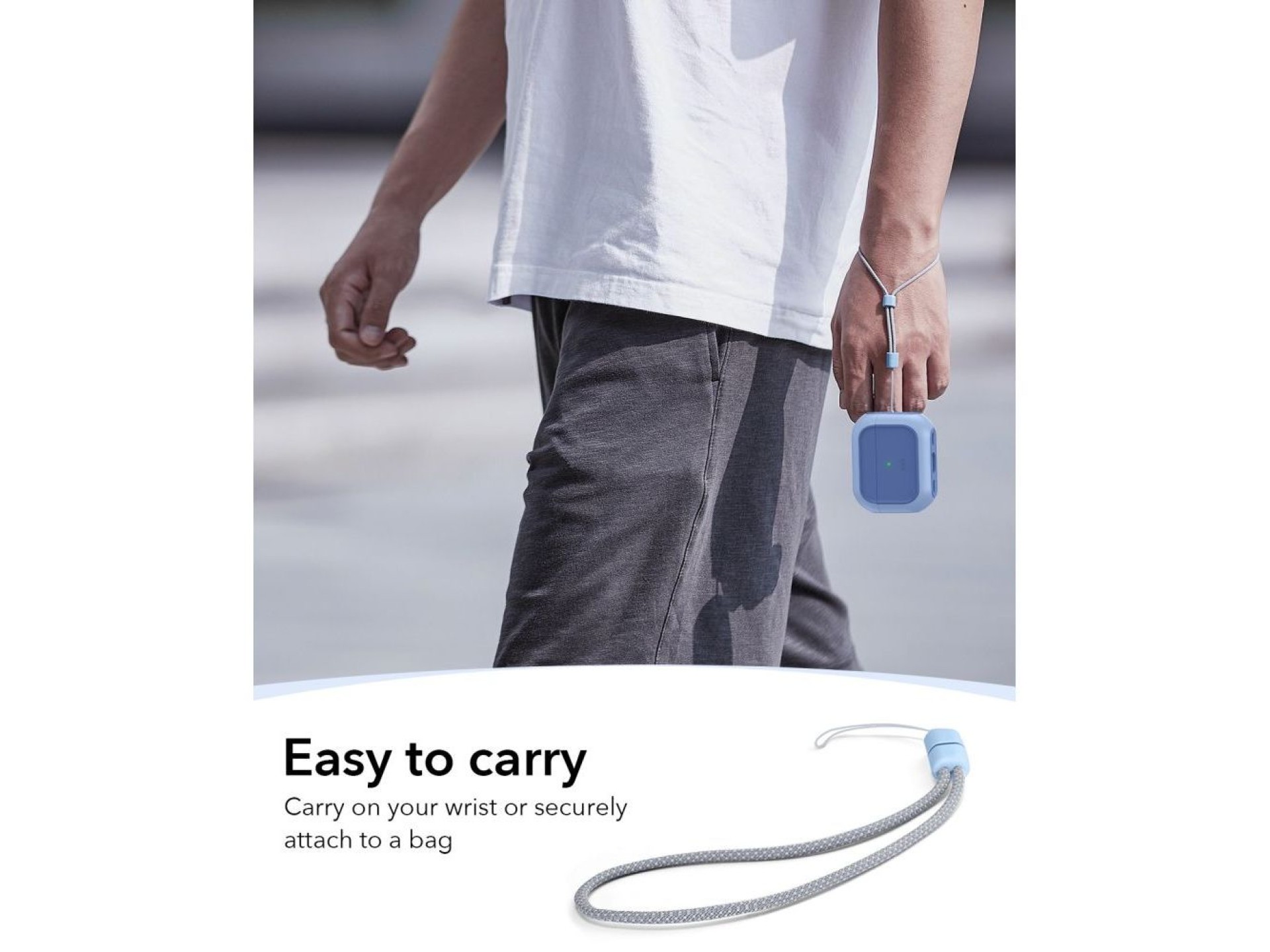 Funda ESR Orbit Halolock MagSafe para AirPods Pro - azul