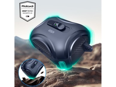 Funda ESR Cyber ??FlickLock MagSafe para AirPods Pro 3 - Azul marino Funda ESR Cyber ??FlickLock MagSafe para AirPods Pro 3 - Azul marino