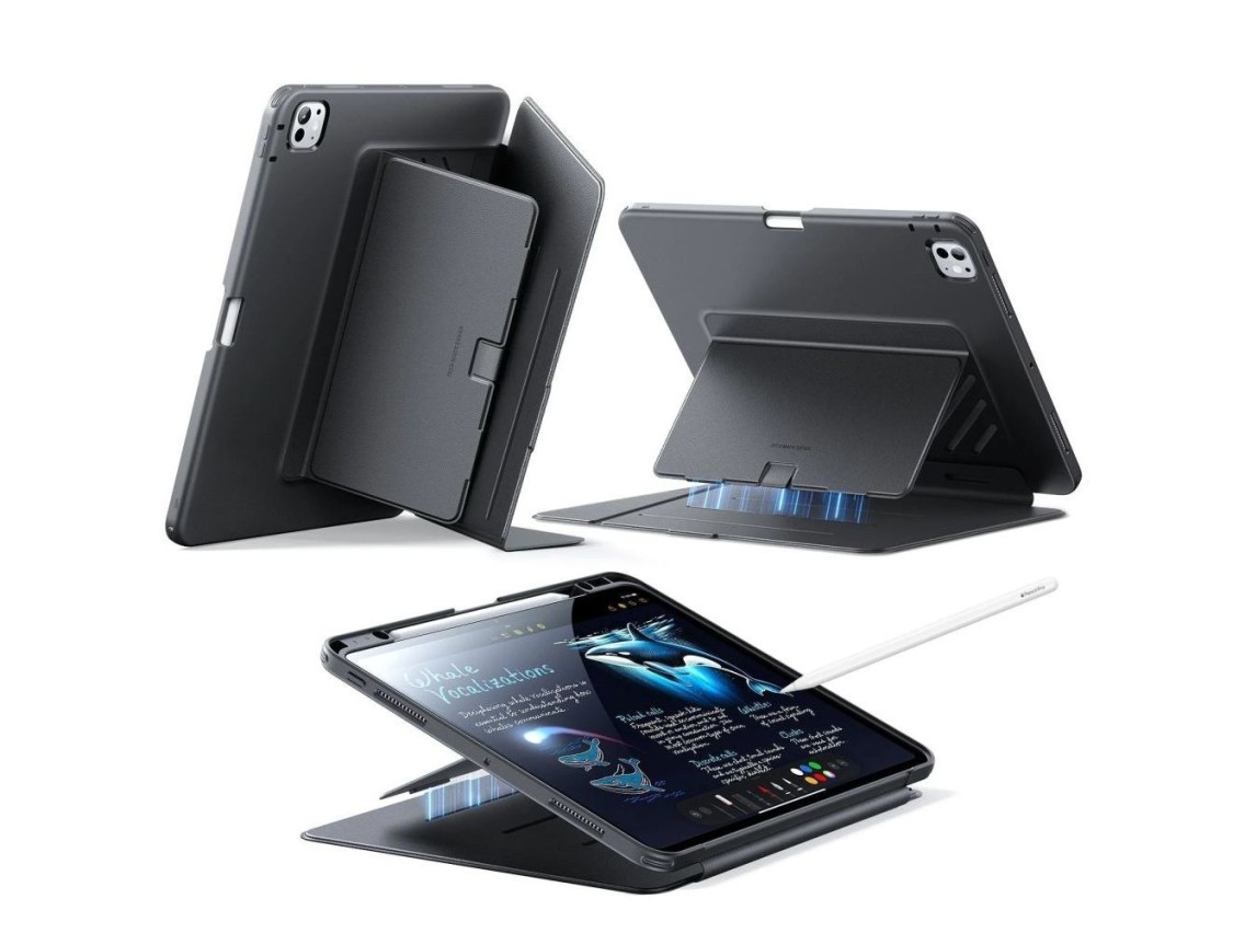 Funda h�brida ESR Flip para iPad Pro de 11� 5 / 6 / 2024-2025 - Negra