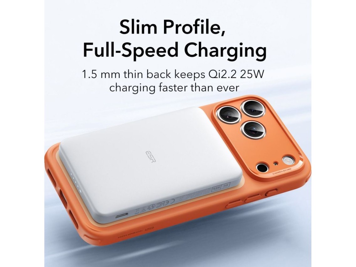 Funda ESR Classic Hybrid MagSafe para iPhone 17 Pro Max - Naranja transparente