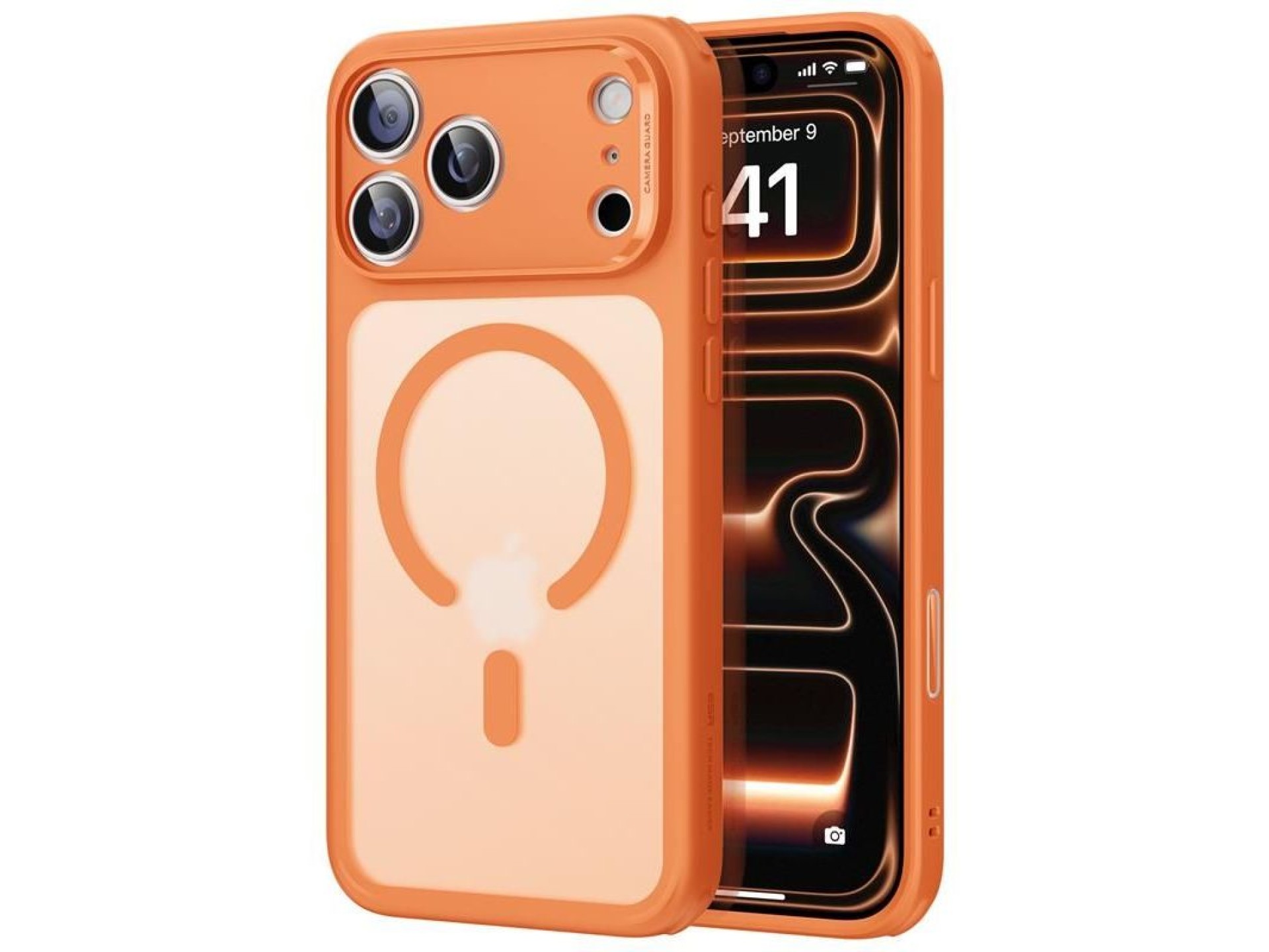 Funda ESR Classic Hybrid MagSafe para iPhone 17 Pro Max - Naranja transparente